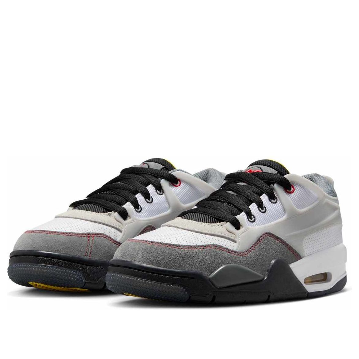 (GS) Air Jordan 4 RM Premium 'White Smoke Grey Red' IB8051-100