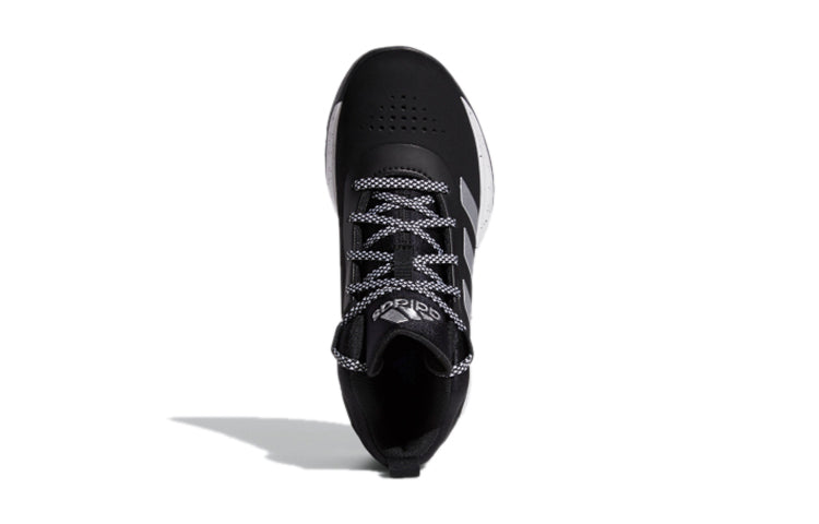 (PS) adidas Cross 'Em Up 5 J Wide 'Black Silver Metallic' FZ1473