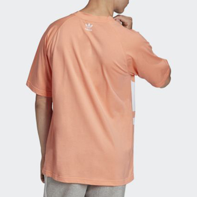 adidas originals Big Trefoil Boxy Tee Large logo Printing Pink FM9905