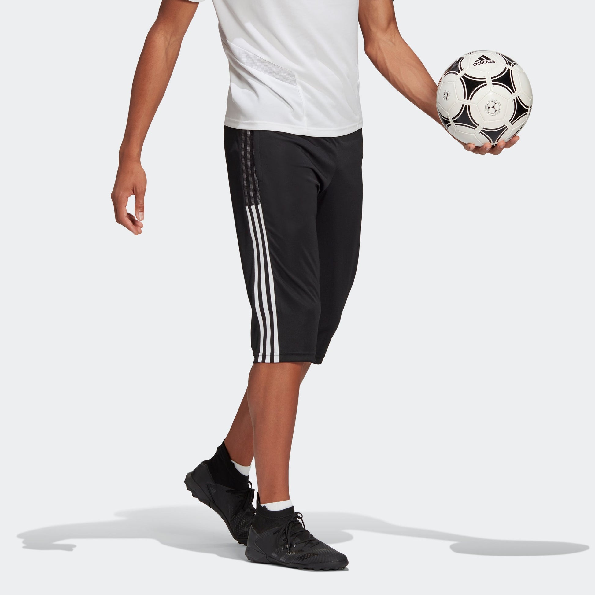 Men's adidas Tiro21 3/ Soccer/Football Training Casual Sports Pants Black GM7375