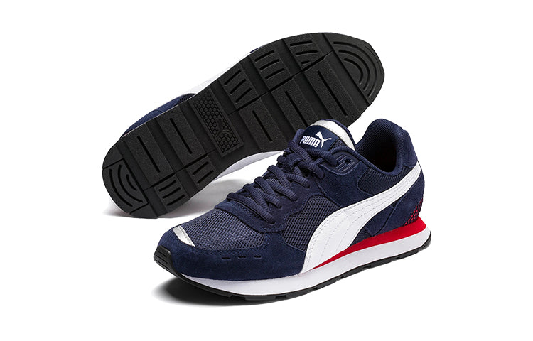 (GS) PUMA Vista Low Top Running Shoes Blue/White/Red 369539-02