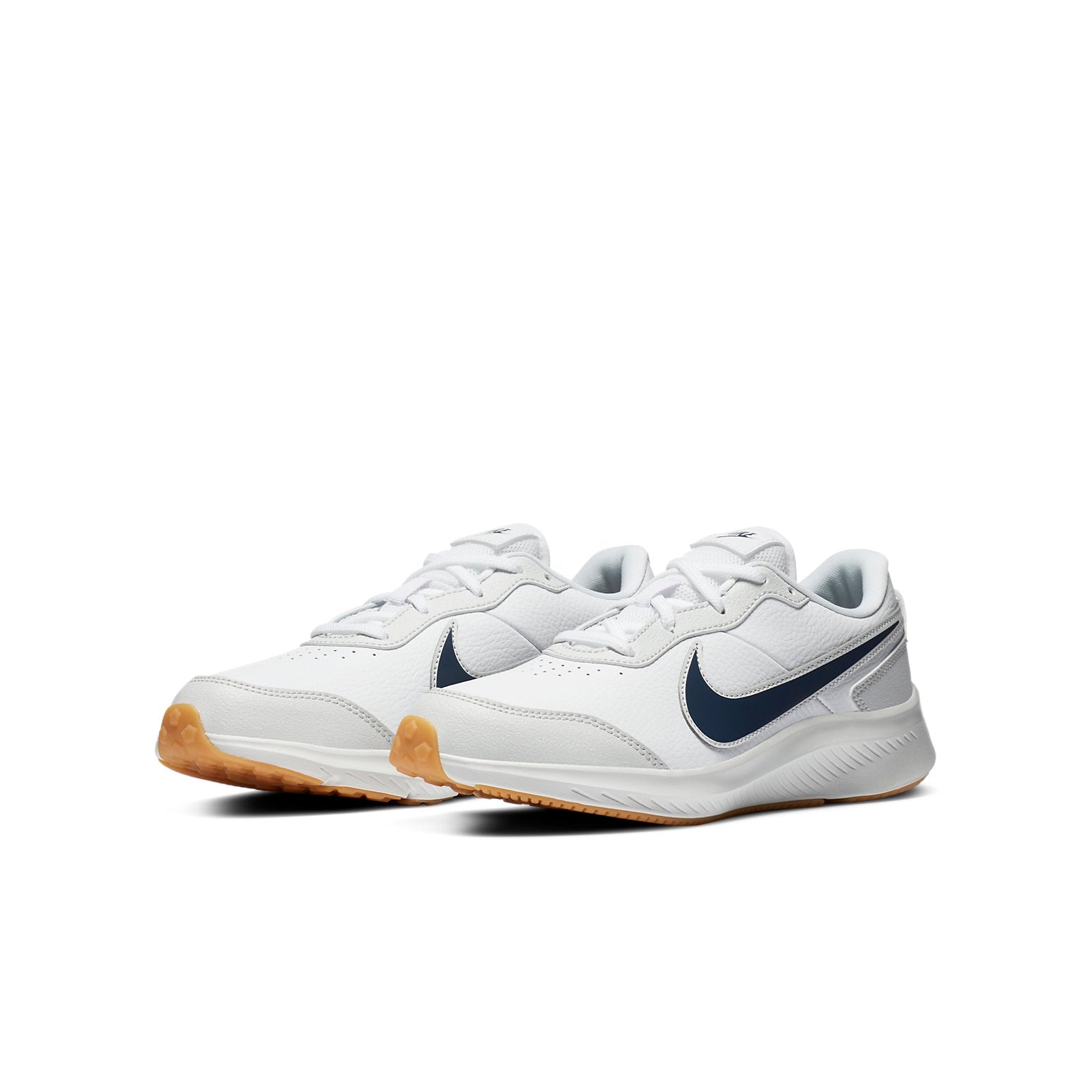 (GS) Nike Varsity Leather 'White Midnight Navy' CN9146-100