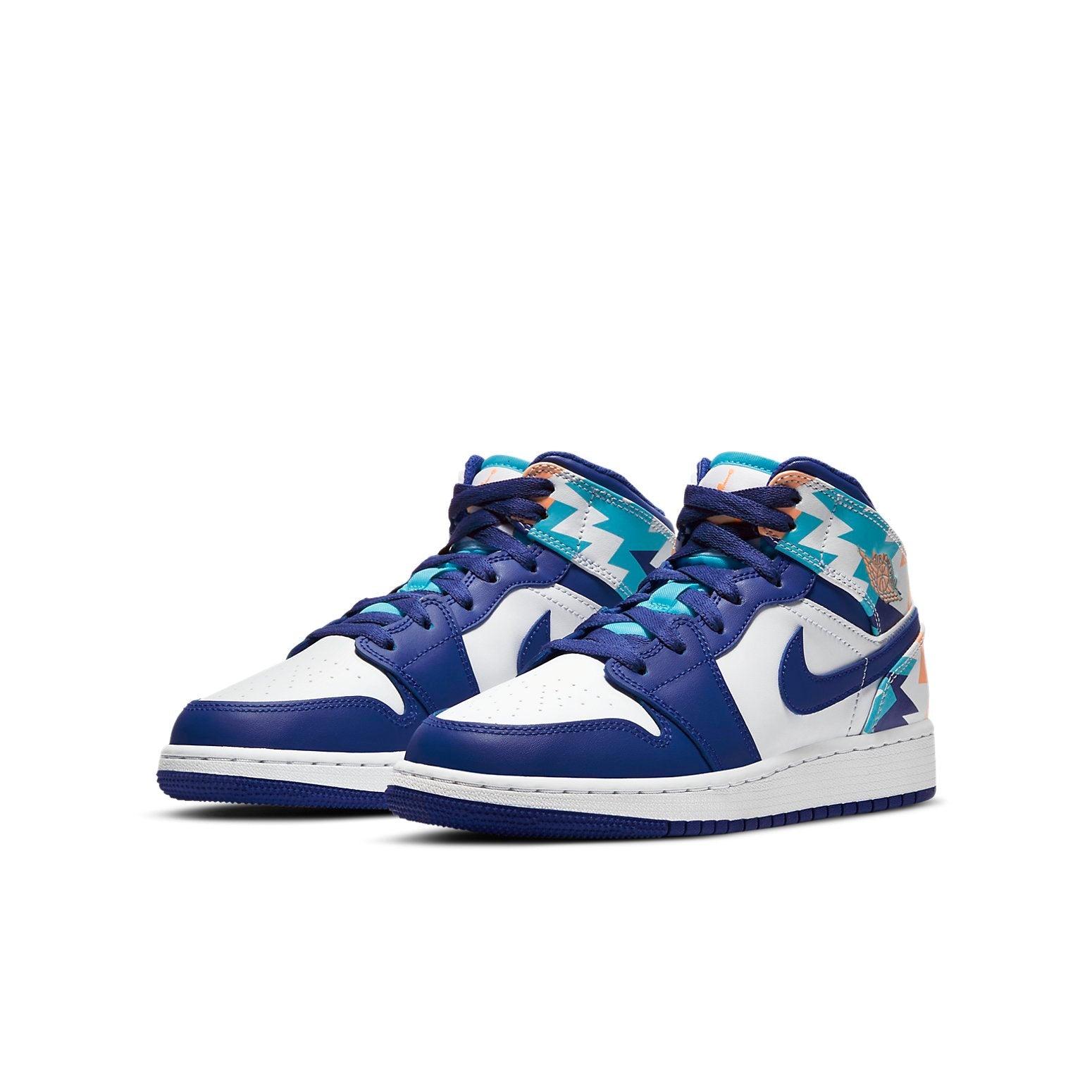 (GS) Air Jordan 1 Mid 'Geometric Pint' 555112-105