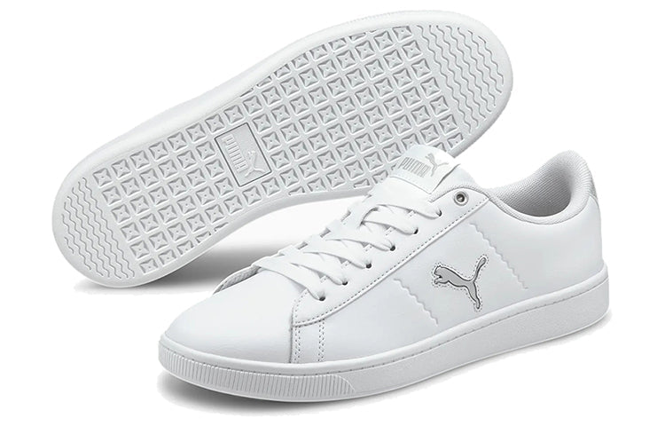 (WMNS) PUMA Vikky V2 Cat Metallic Shoes White 375913-01