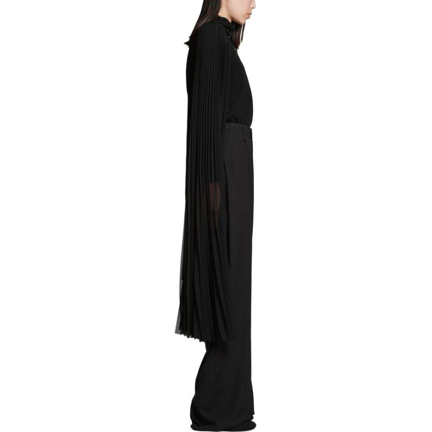 (WMNS) Balenciaga Skater Tailored Pants 'Black' 768544TPT031000