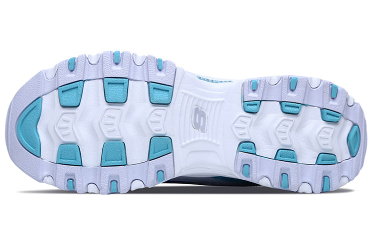 (WMNS) Skechers D'lites 1.0 White/Blue 13146-WBL