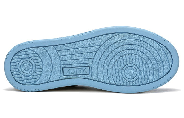 Autry Medalist Leather Low 'White Light Blue' AULM-WB08