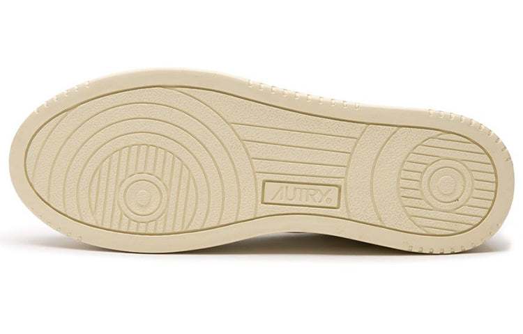 AUTRY Medalist Low Leather and Suede 'White Beige' AULM-LO01