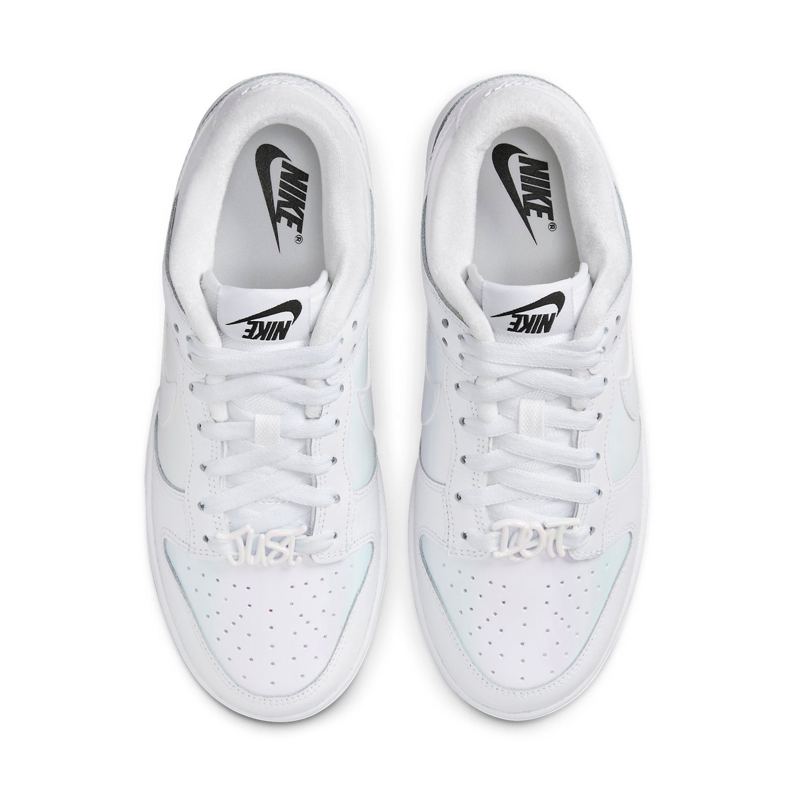 (WMNS) Nike Dunk Low 'Just Do It - White Iridescent' FD8683-100