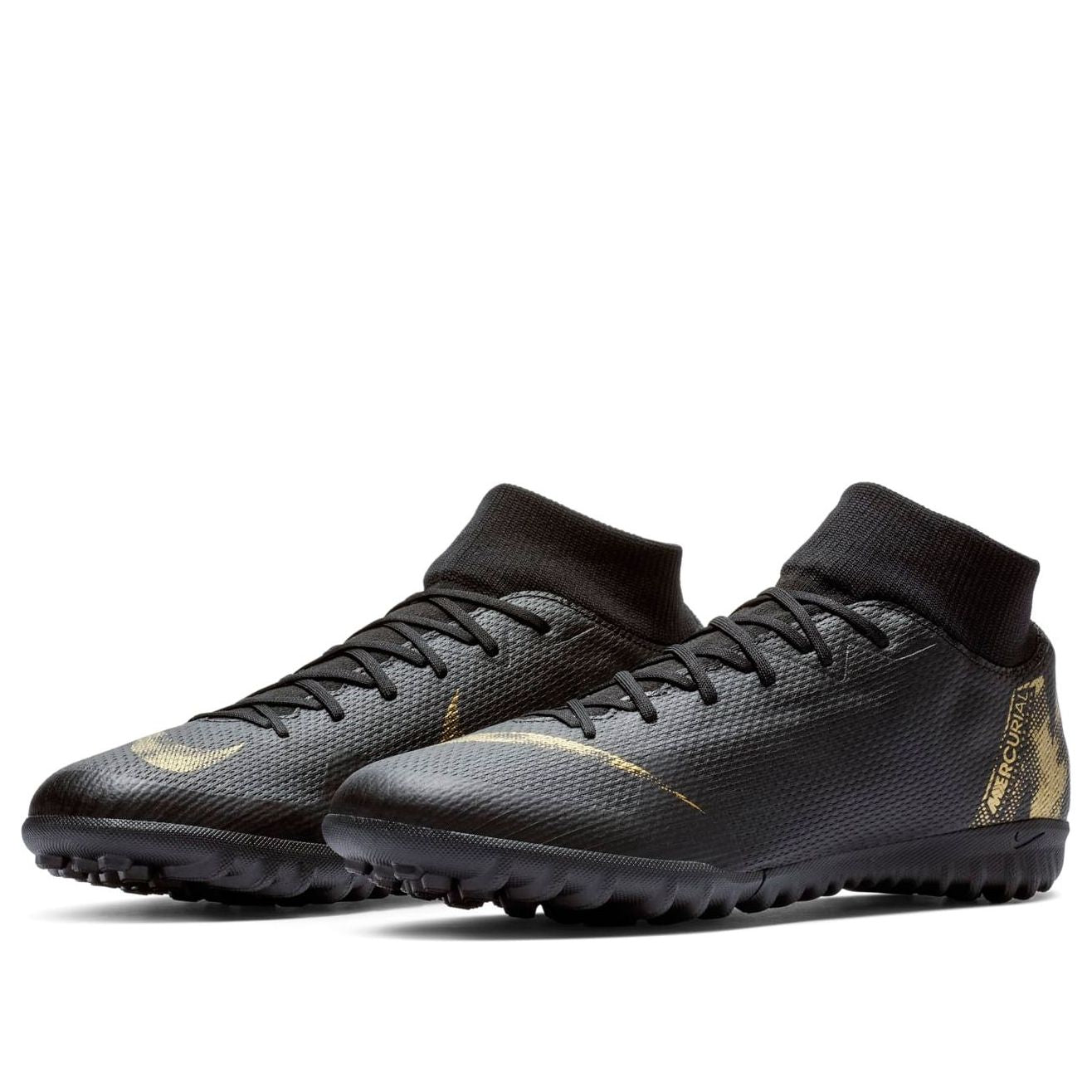 Nike Mercurial Superfly 6 Academy TF ' Black Metallic Gold' AH7370-077