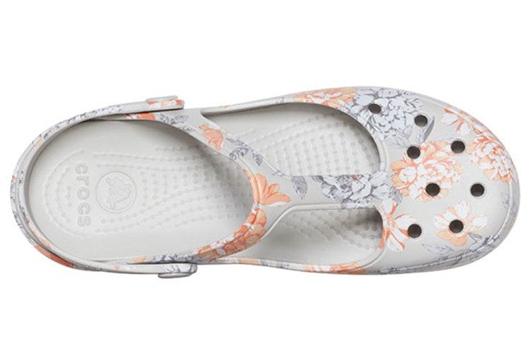 (WMNS) Crocs White Flowers Sandals 206525-96M