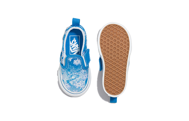 (TD) Vans Slip-On V 'Snowflakes - Winter Wonderland Blue' VN000UBSBES