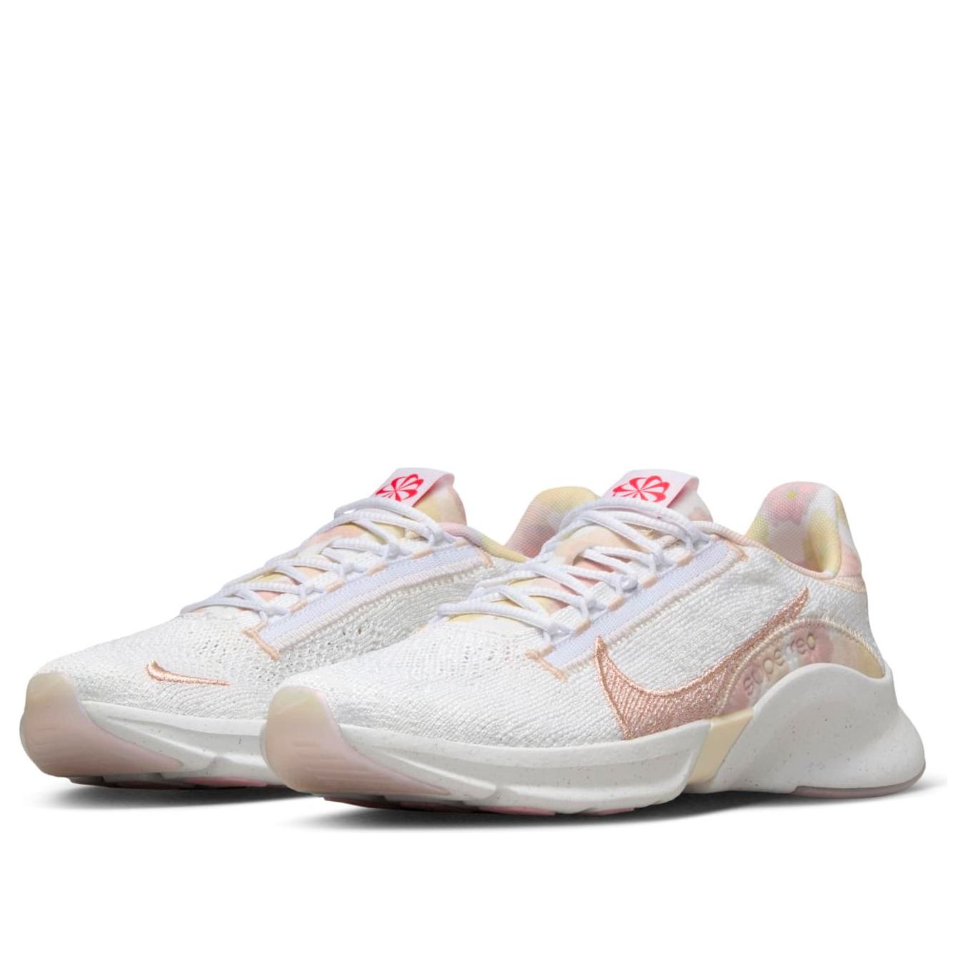 (WMNS) Nike SuperRep Go 3 Next Nature Flyknit Premium 'White Red Stardust' FN6585-100