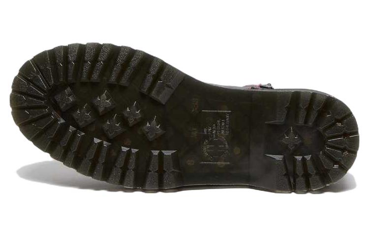 Dr. Martens Jadon II Neon Star Leather Platform Boots 'Black' 27617001