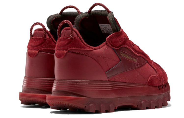 Cardi B x Reebok Classic Leather Crossover Cozy Breathable Low Top Casual Red GW7945