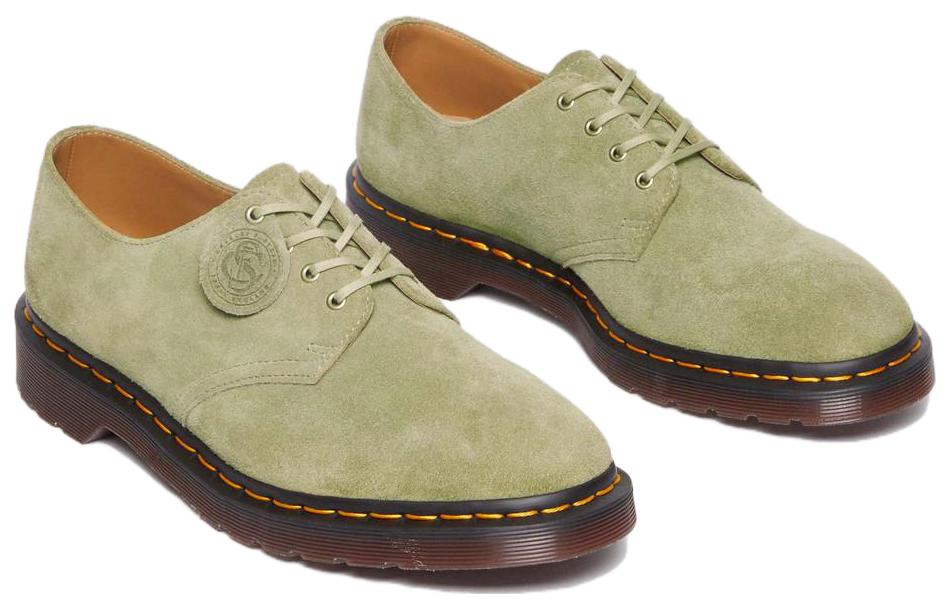 Dr. Martens Smiths Suede Dress Shoes 'Pale Olive' 30564358