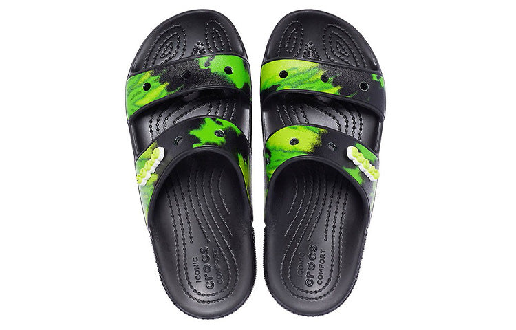 Crocs Soft Sole Shoe Black Green Unisex 'Black Green' 207283-0GU