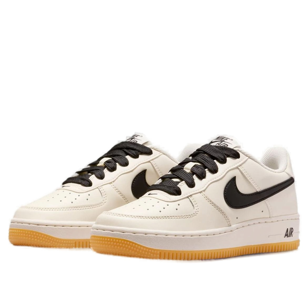 (GS) Nike Air Force 1 Low LV8 'Soft Pearl Gum Black' HQ1911-002
