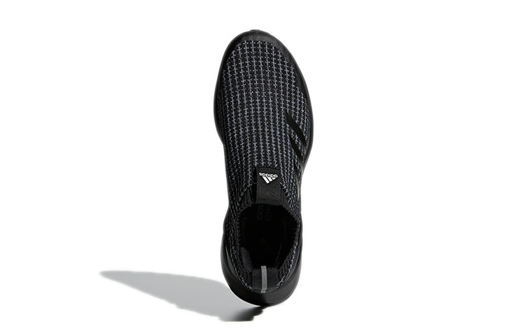 (GS) adidas RapidaRun 'Core Black White' EE7636