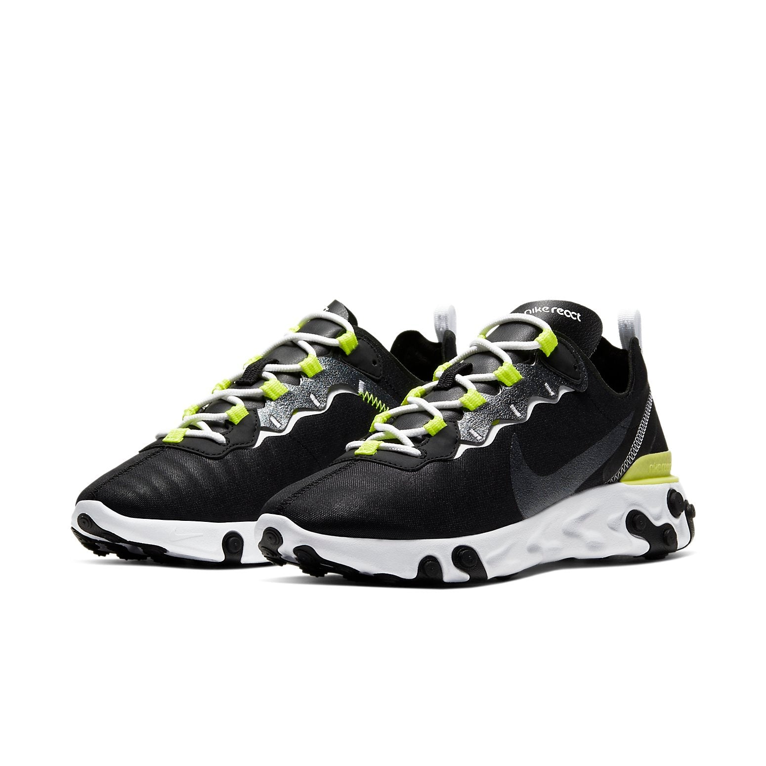 (WMNS) Nike React Element 55 SE 'Black Lemon Venom' CN3591-001