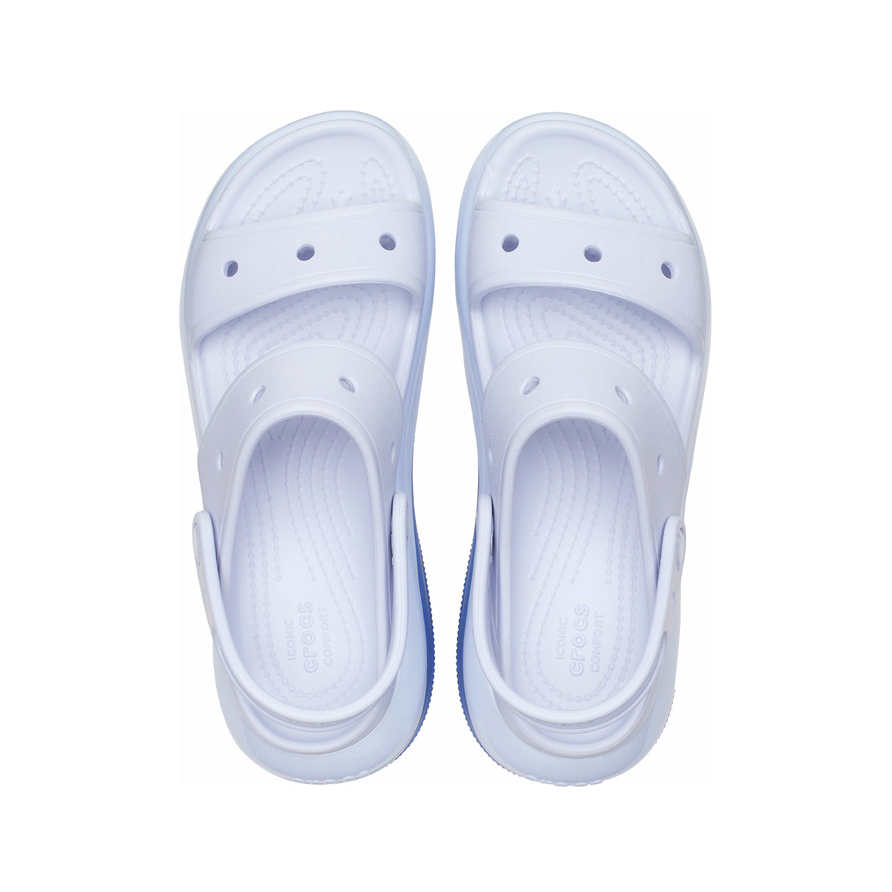 (WMNS) Crocs Mega Crush Sandals 'Light Blue' 207989-5AF