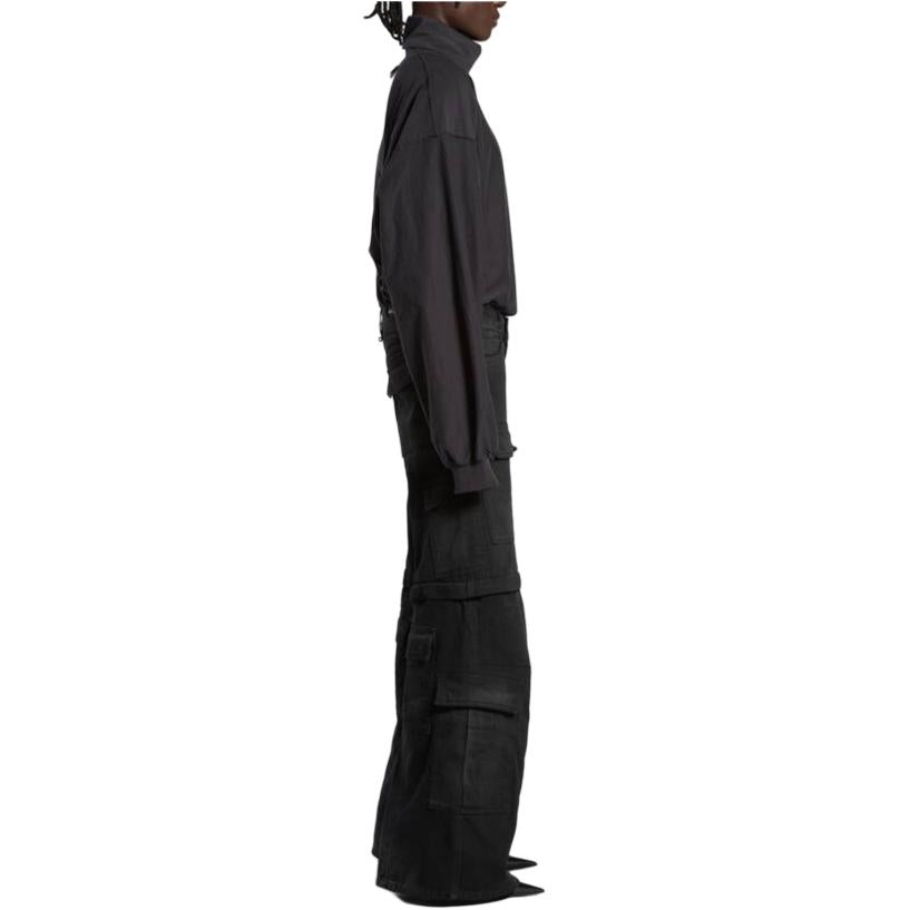 (WMNS) Balenciaga Flared Cargo Pants 'Black' 783694TNW111672