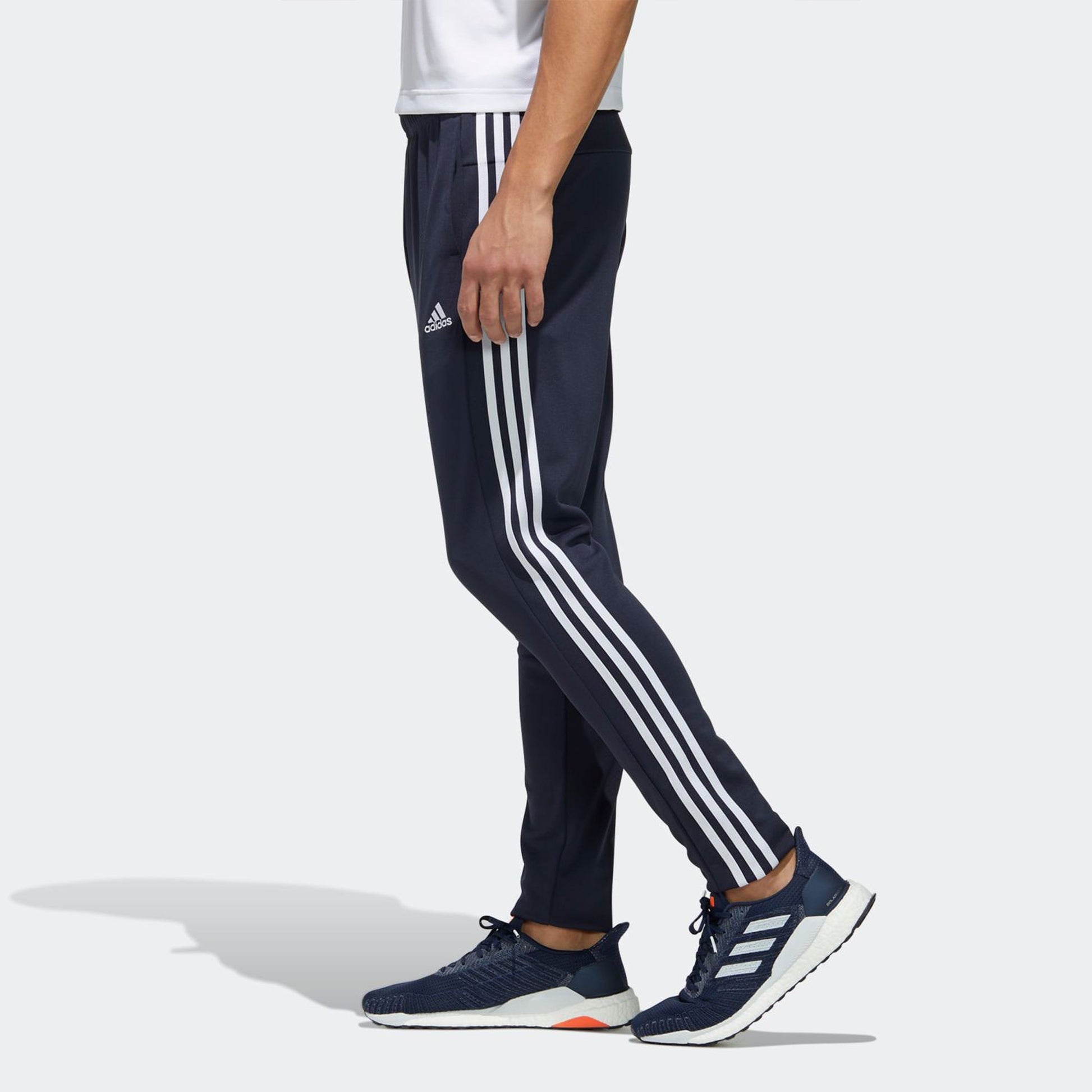 adidas Running Sports Stripe Knit Long Pants Navy Blue FM5354