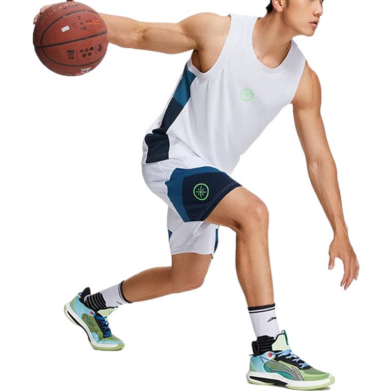 Li-Ning Way Of Wade Logo Basketball Jersey 'White' AAYS041-10