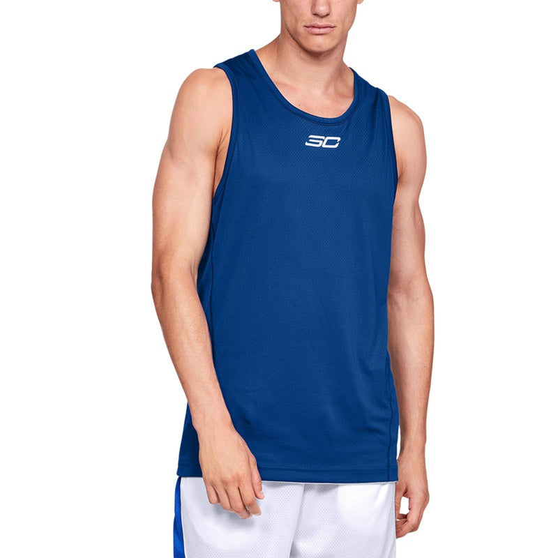 Under Armour SC30 Reversible Basketball Tank 'Royal Blue' 1329427-400