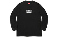 Supreme Woven Label L/S Top 'Black White' SUP-FW20-269