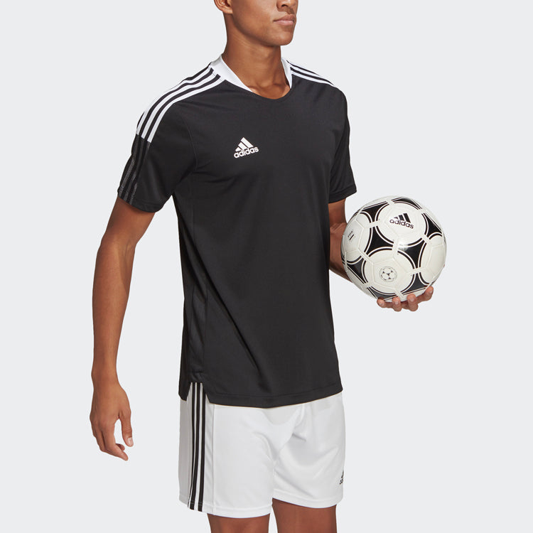adidas Tiro21 Tr Jsy Soccer/Football Training Sports Short Sleeve Black GM7586