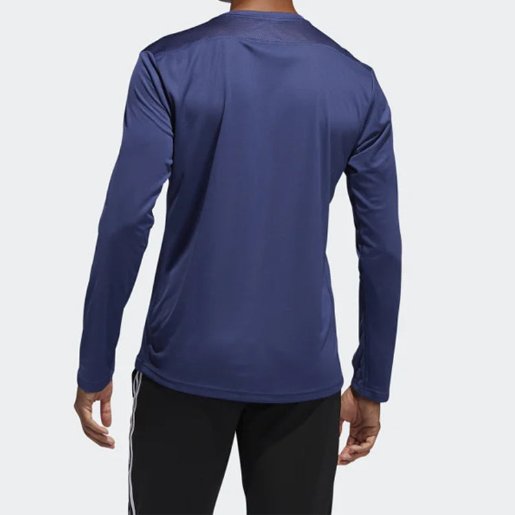 adidas Reflective Sports Round Neck Long Sleeves Blue FL6959