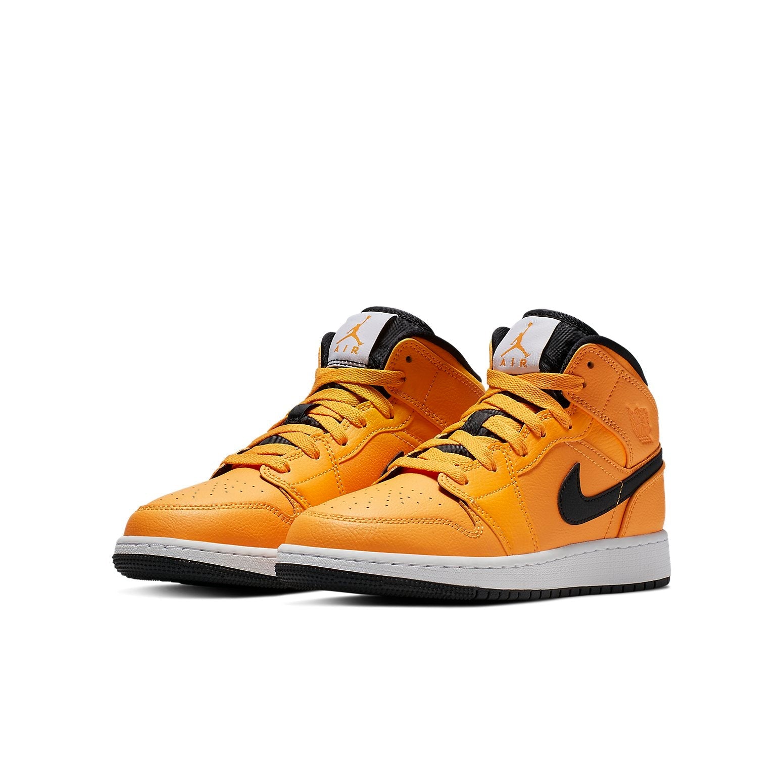 (GS) Air Jordan 1 Mid 'University Gold Black' 554725-700