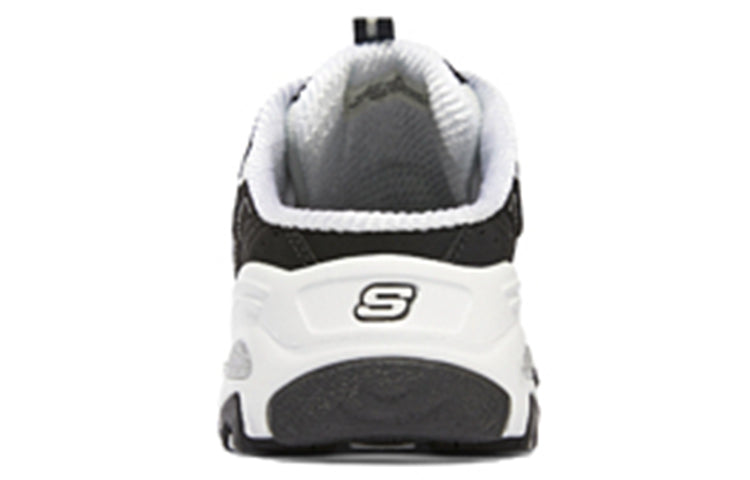 (WMNS) Skechers D'Lites 1.0 'Black White' 149787-BKW