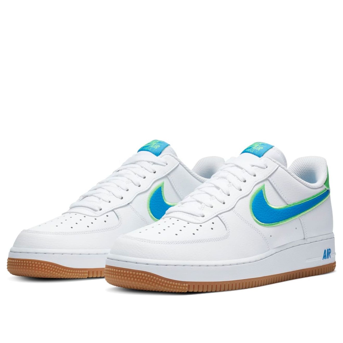 Nike Air Force 1 Low 'White Bright Blue Green' DA4660-100