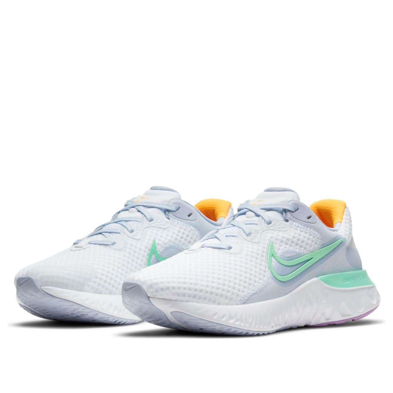 (WMNS) Nike Renew Run 2 'White Green Glow' CU3505-103