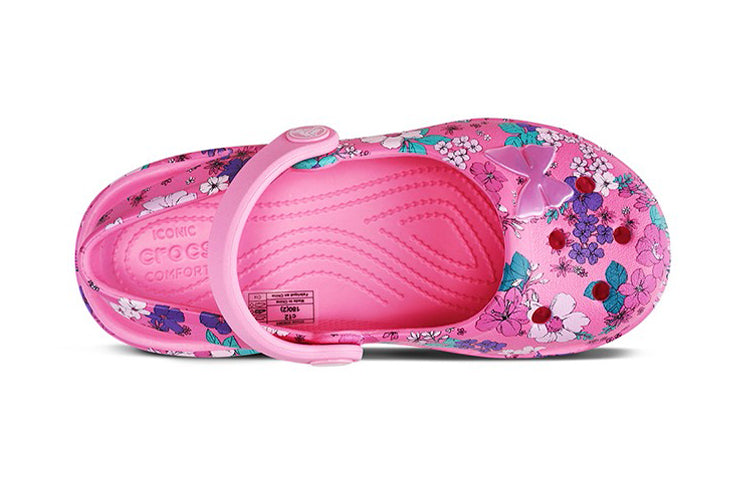 (GS) Crocs Classic Charm Mary Jane Sandals 'Pink Purple' 206364-669