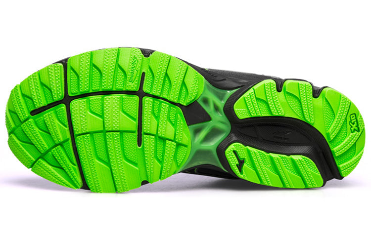 Mizuno Rider GTX Black/Green J1GC187905