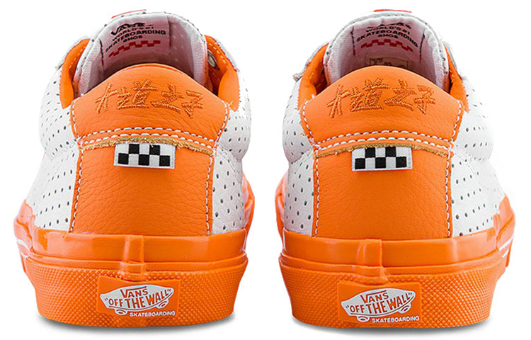 Avenue&Son x Vans Skate Sid Flicks of Fury Sneakers White/Orange VN0A5FCE584