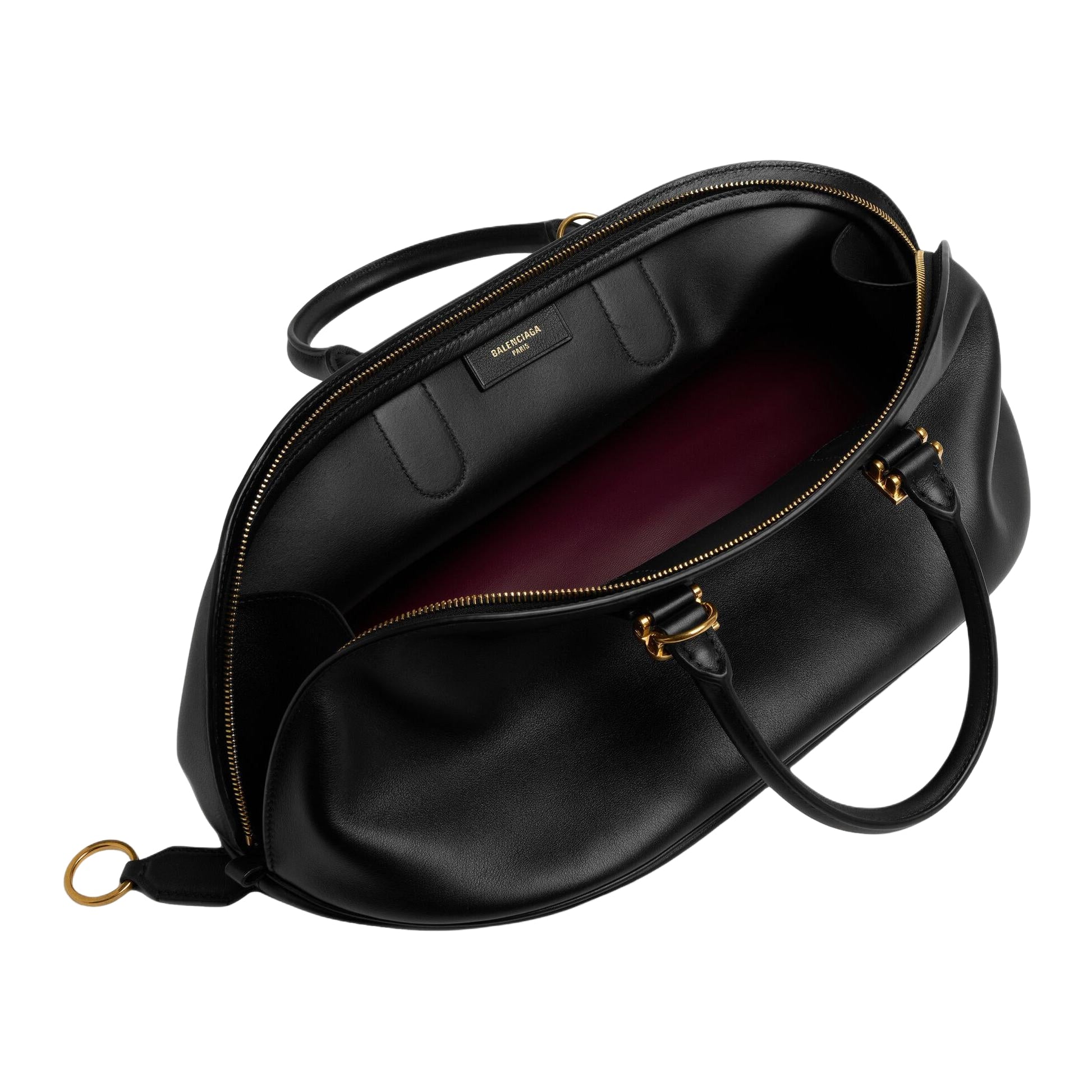 (WMNS) Balenciaga SS26 Bolero Bowling Bag Medium 'Black' 8680742ACJS1000