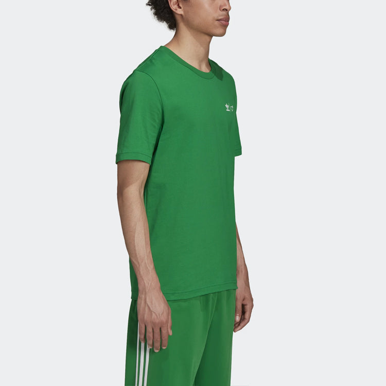 adidas originals x HUMAN MADE Crossover Printing Pattern Casual Sports Short Sleeve Green GV4339