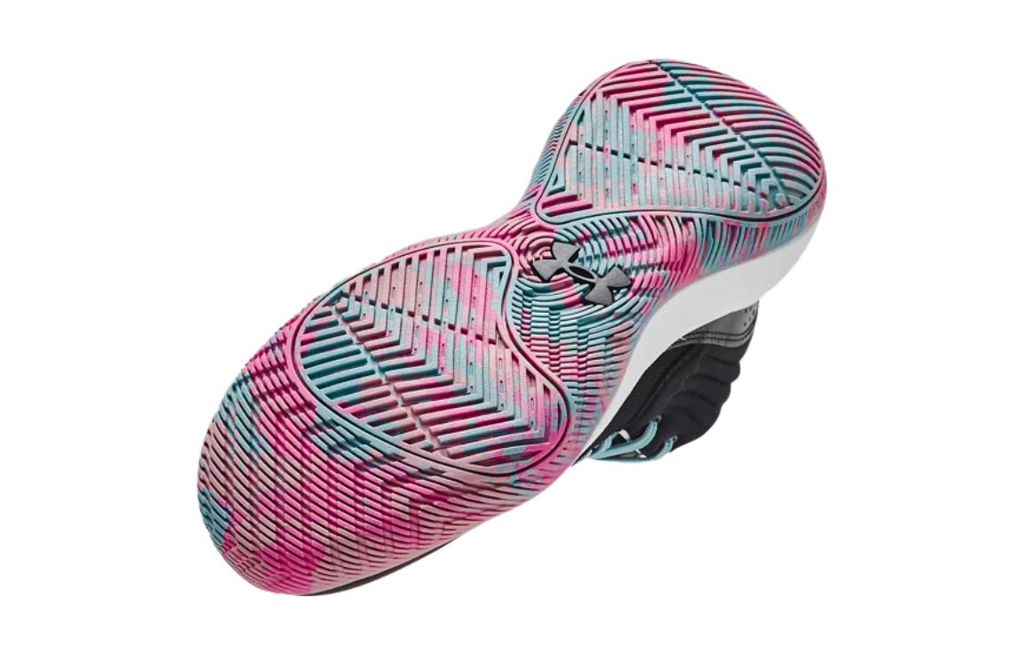 (GS) Under Armour Jet '21 'Black Pink Aqua' 3024794-007