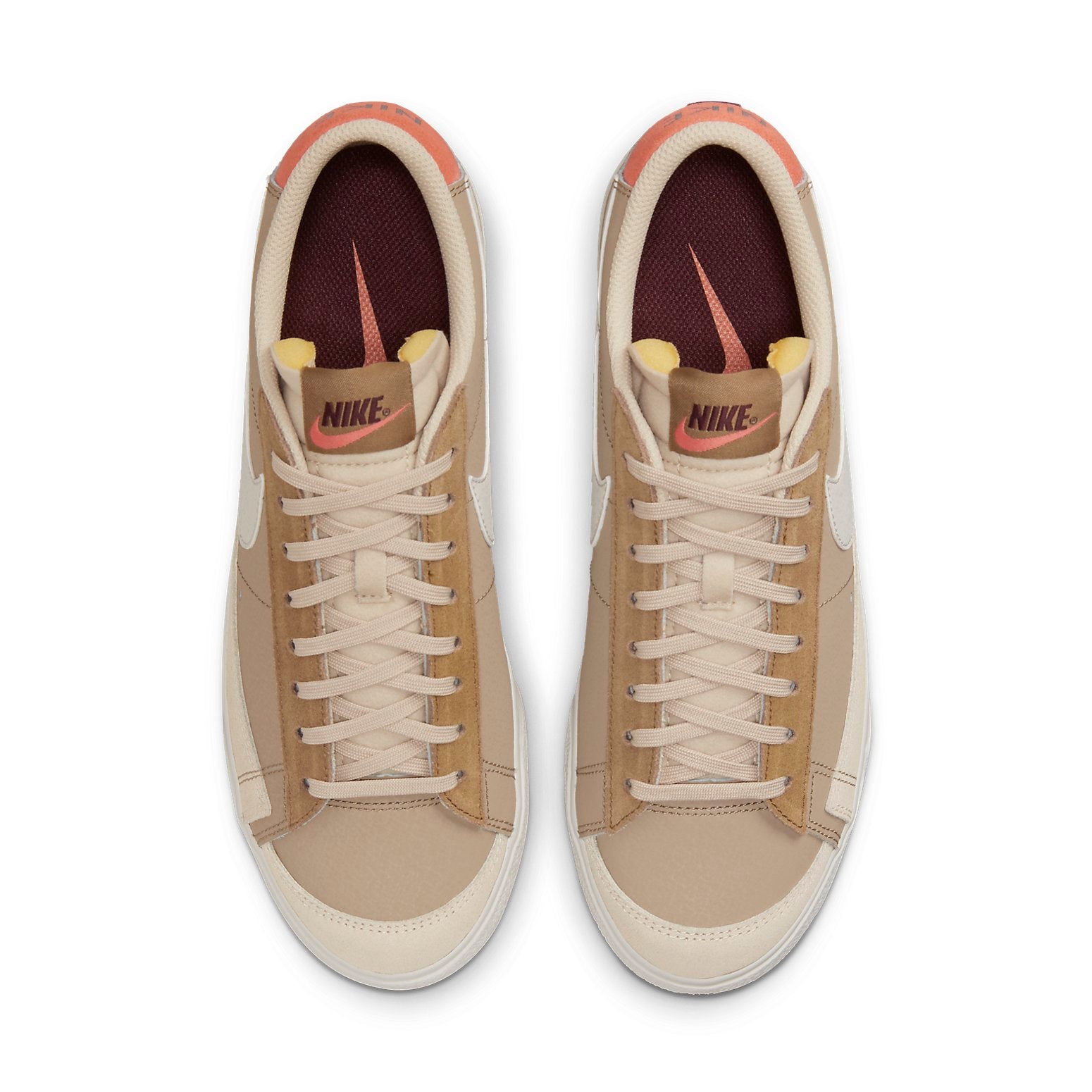 (WMNS) Nike Blazer low Platform 'Brown White Red' DQ9318-200