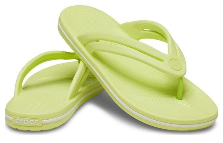 (WMNS) Crocs Crocband Flip 'Light Green' 206100-3U4