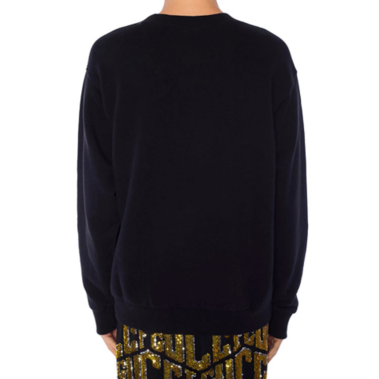 (WMNS) Gucci Interlocking G Oversized Crew Neck Sweater For Black 469250-X3Q25-1289