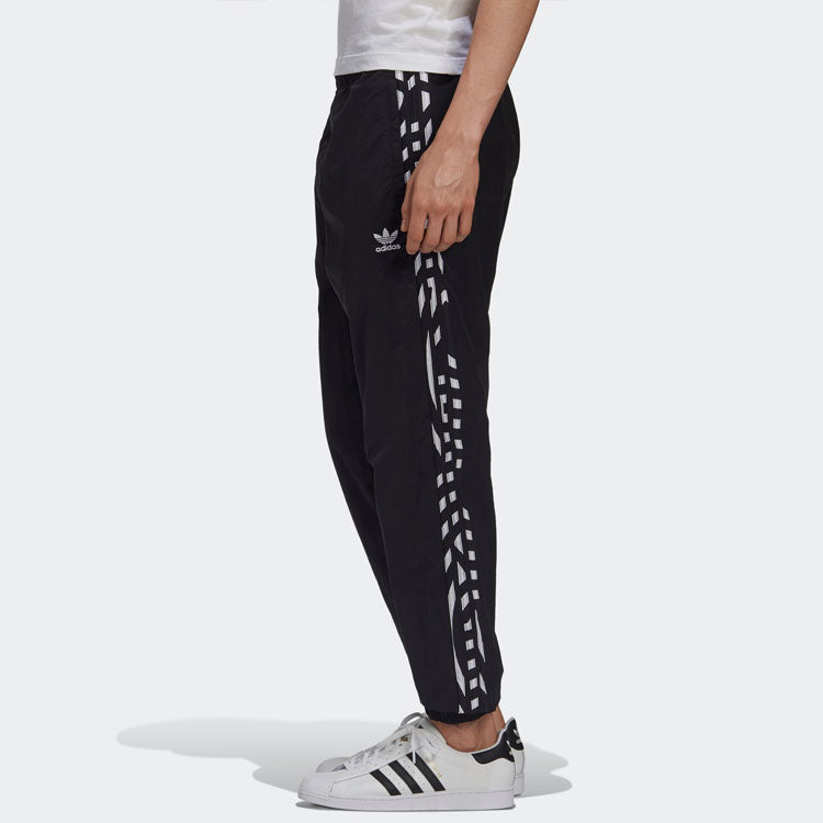 Men's adidas originals x Takahashi Riko Crossover Solid Color Sports Pants/Trousers/Joggers Black GJ6715