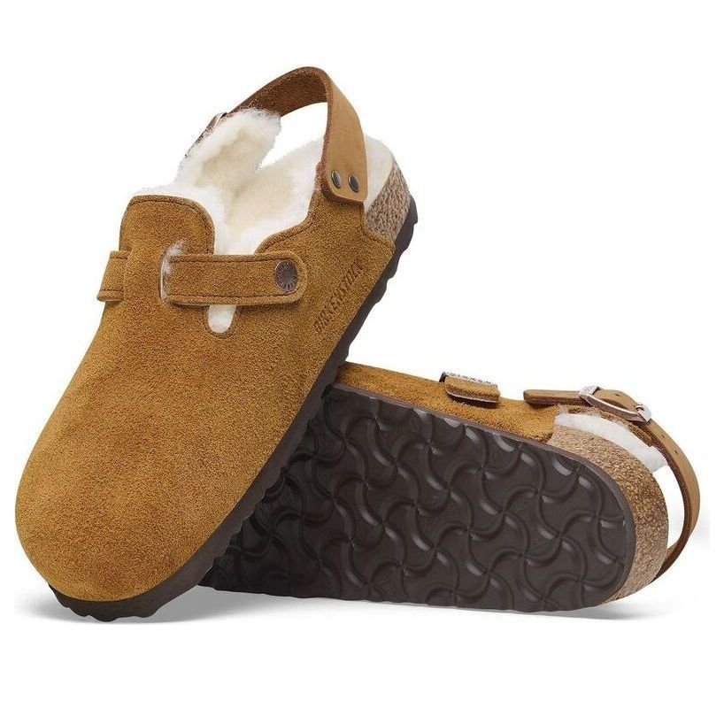 Birkenstock Tokio Inside Shearling Suede 'Regular Brown' 1028374