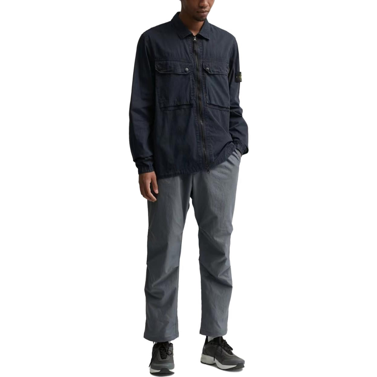 STONE ISLAND Old Effect Overshirt 'Navy Blue' 7915102WN-V0120