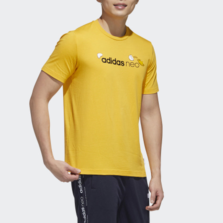 adidas neo Yellow Sports Short Sleeve Yellow GL7218