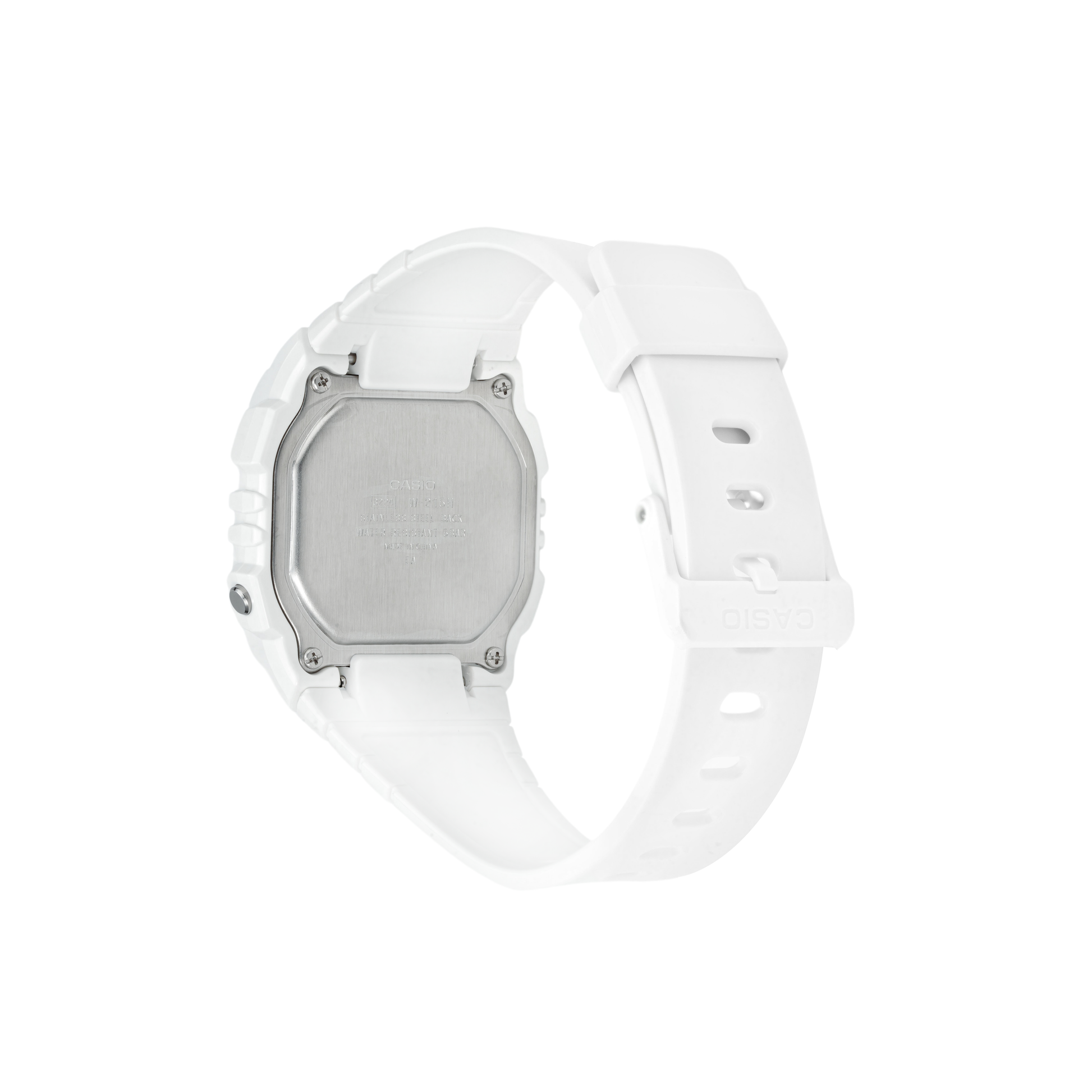 CASIO G Shock Square Sports Quartz /Pink White Digital W-215H-7A2